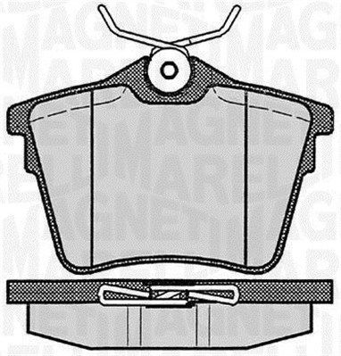 MAGNETI MARELLI Bremžu uzliku kompl., Disku bremzes 363916060616